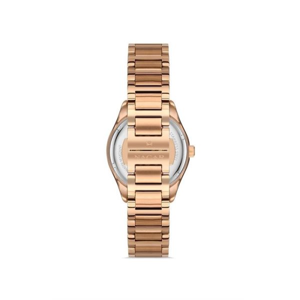 NC33-398305-RWMS PEMBE METAL KADIN KOL SAATİ
