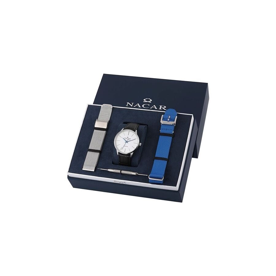 SİYAH HAKİKİ DERİ ERKEK KOL SAATİ NC31-2970125-AWL1