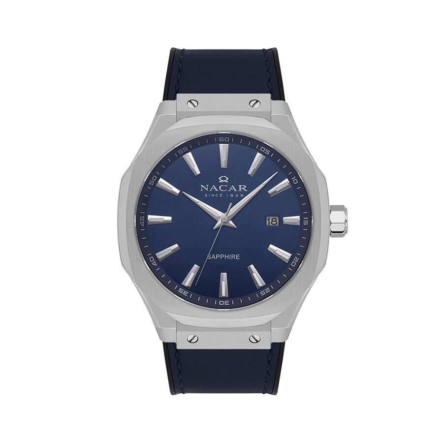 MAVİ HAKİKİ DERİ ERKEK KOL SAATİ NC34-29B684-ALL3