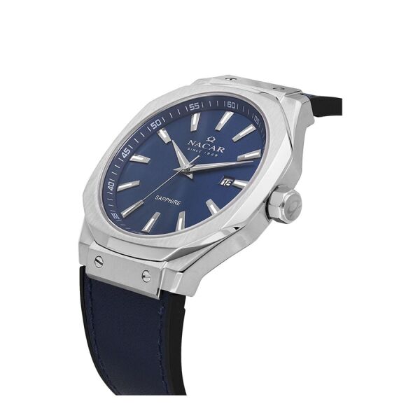 MAVİ HAKİKİ DERİ ERKEK KOL SAATİ NC34-29B684-ALL3