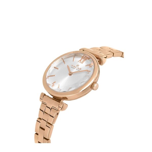PEMBE METAL BAND KADIN KOL SAATİ NC34-3921125-RSM-SET