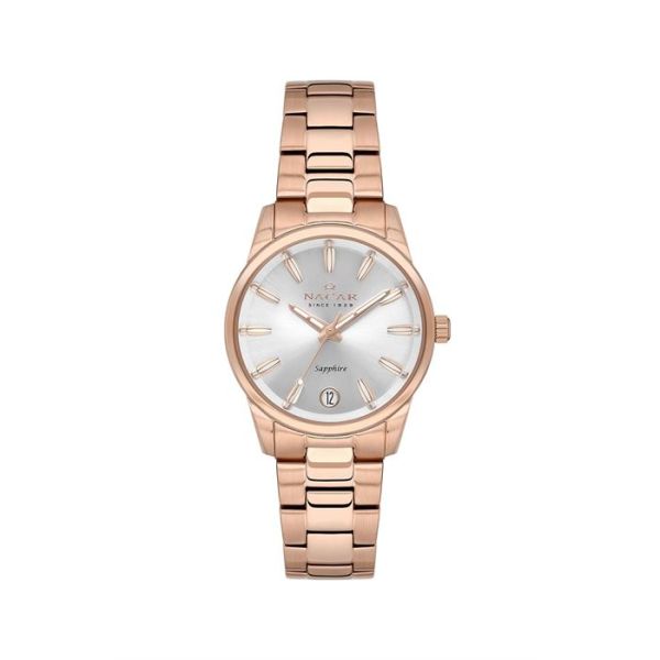 PEMBE METAL KADIN KOL SAATİ NC34-39B639-RSM